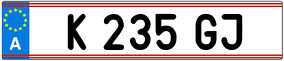 Trailer License Plate